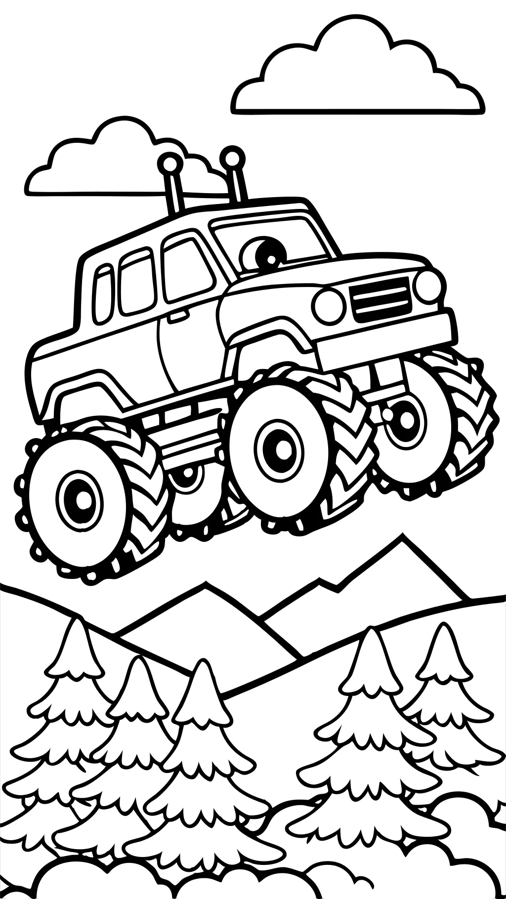 Monster Truck Coloring Pages